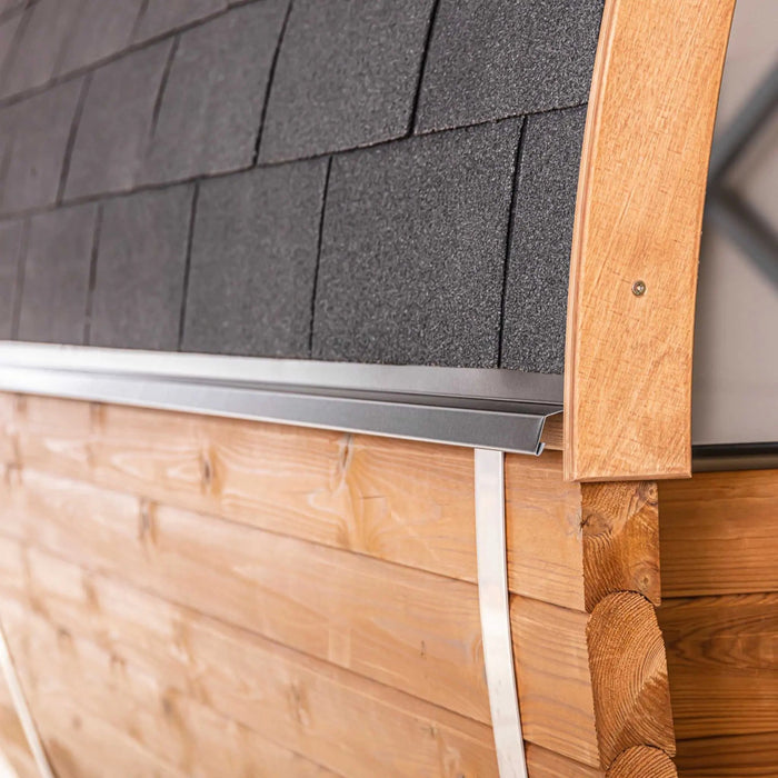 Thermo Wood Barrel Sauna - Regular with Changing Room (4-6 Person)