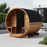 Thermo Wood Barrel Sauna - Regular with Relaxation Terrace (2-4 Person)