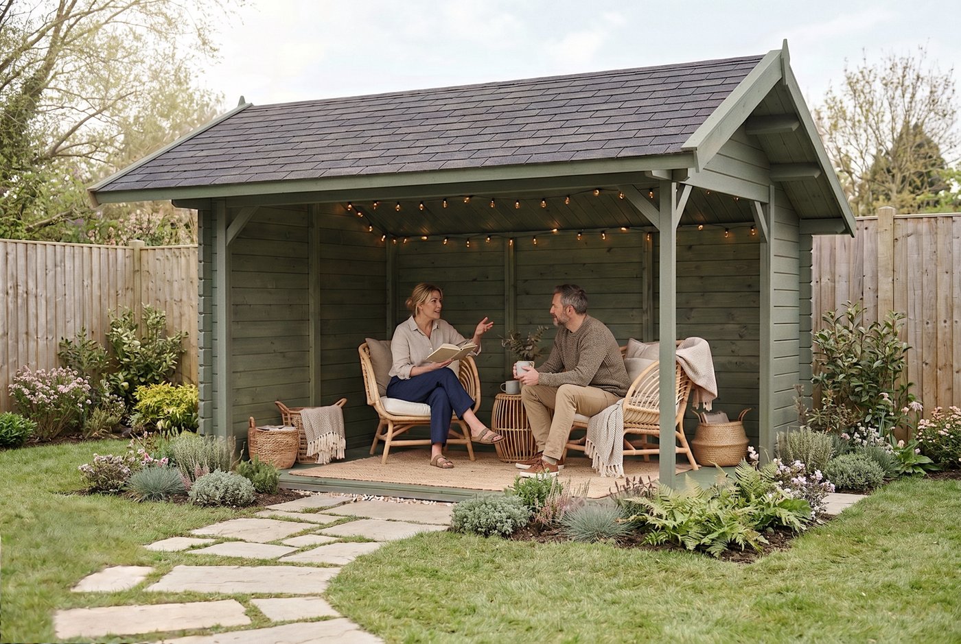 Thurin Log Cabin Gazebo 5 x 3.5m