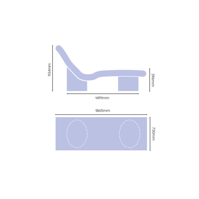 Tileable Spa Lounger - Devon