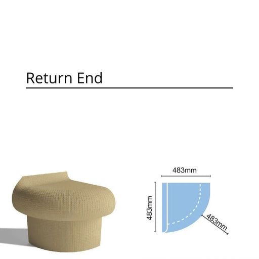 Tileable Steam Room Return End - Hampshire