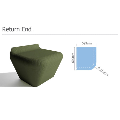 Tileable Steam Room Return End - York