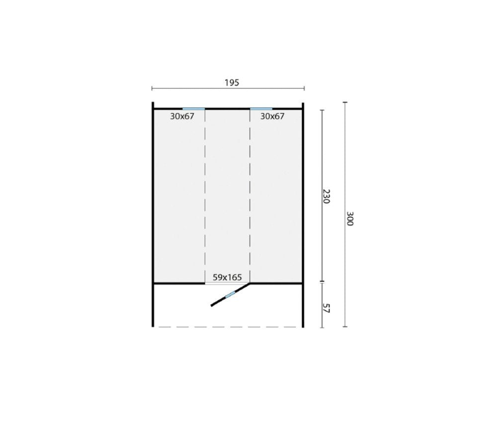 Kalle Sauna Barrel Ø2.05m x 3m