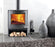 TermaTech TT22 Contemporary Wood Burning Stove 7.5kW Black