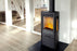 TermaTech TT30G Classic Cast Iron Wood Burning Stove with Side Glass