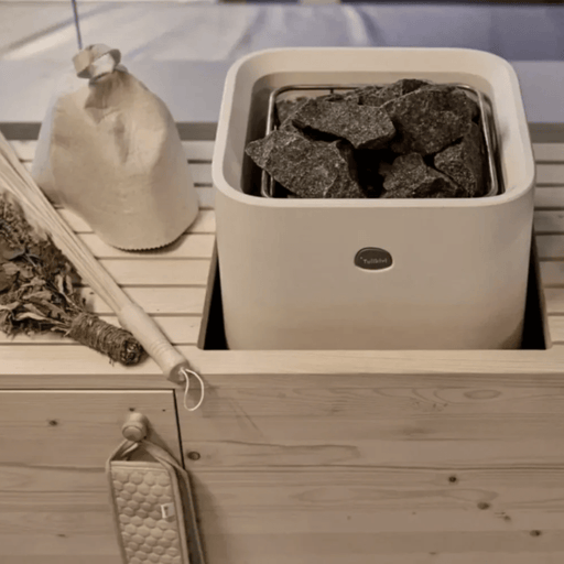 Tulikivi Kuura 2 Integrated Soapstone Electric Heater Cover (White)