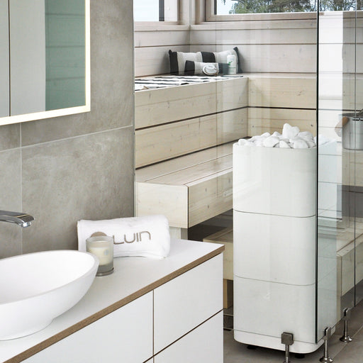 Tulikivi Kuura 2 Soapstone Electric Sauna Heater Cover (White)