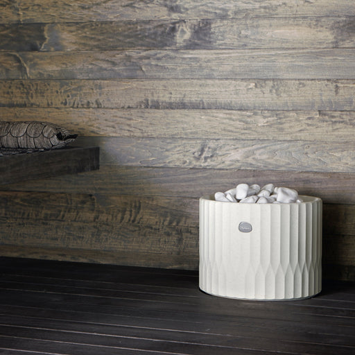 Tulikivi Riite Integrated Soapstone Electric Sauna Heater Cover (White)