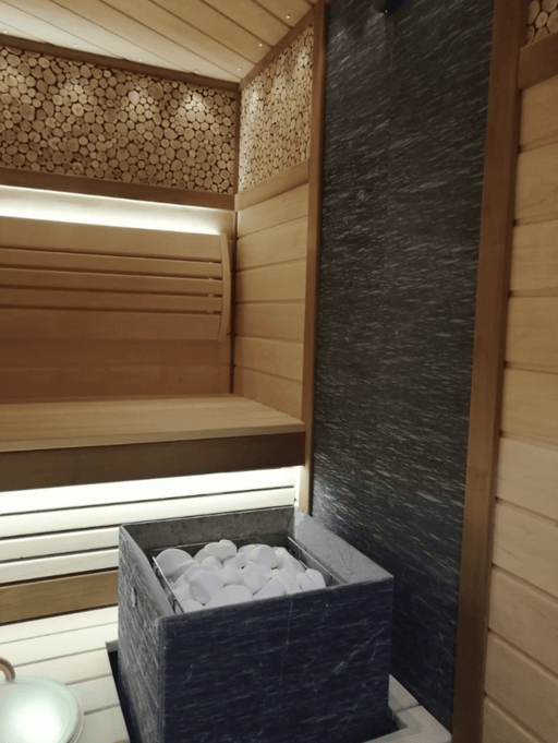 Tulikivi Tuisku Grafia Soapstone Electric Sauna Heater Cover