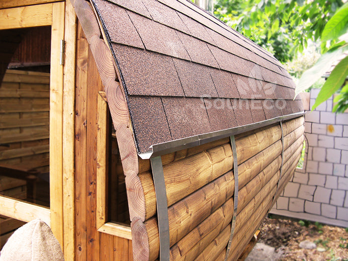 Barrel Saunas – 4M Two-Room Thermowood Sauna Cabin | Wood-Fired Heater, Terrace, Seats 6