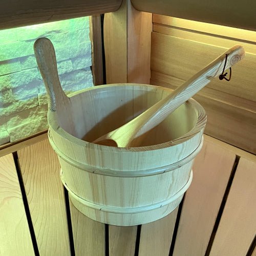 Ultimate 6 to 8-Person Traditional Garden Sauna Cedar Wood