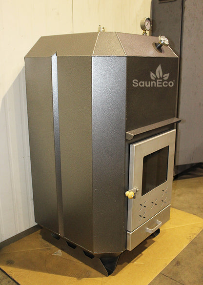 Powerful Upright Woodburning Swimming Pool Heater 95kW (Stainless Steel)