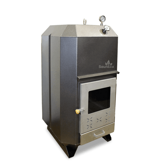 Powerful Upright Woodburning Swimming Pool Heater 95kW (Stainless Steel)