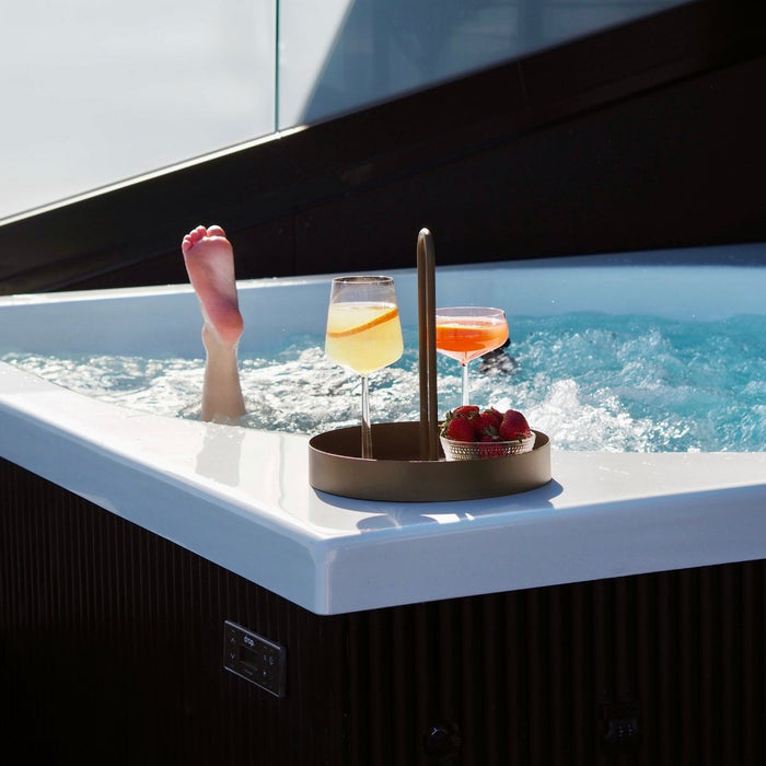 Vuolle Compact Outdoor Hot Tub by Drop Spa