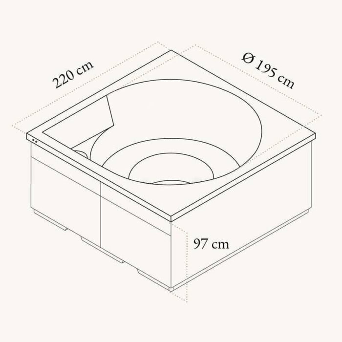 Vuolle Outdoor Hot Tub by Drop Spa