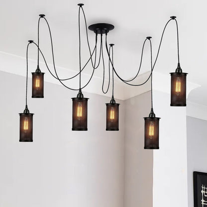 Modern Industrial Retro Ceiling Spider Light Fixture With E27 Holder ~2613