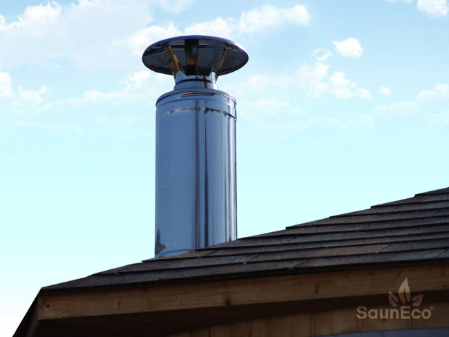 Barrel Saunas – Upright Garden Sauna Lodge (2.8m) for 6 | Wood-Burning Heater