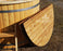 4 Person Wooden Hot Tub Spa 5ft Siberian Larch with External Wood Burner | Sauneco
