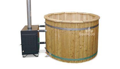 Barrel Saunas Medium Larch Wood Bathing Barrel 1.5m outdoor wood-fired hot tub