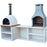XclusiveDecor Napoli Outdoor Kitchen - BBQ and Wood Fired Pizza Oven