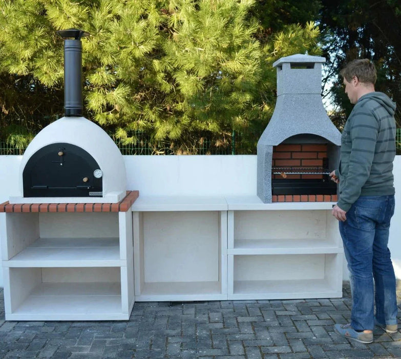 XclusiveDecor Napoli Outdoor Kitchen - BBQ and Wood Fired Pizza Oven