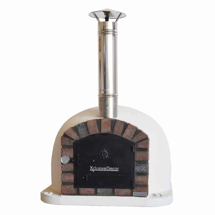 XclusiveDecor Premier Wood Fired Pizza Oven with Stand and Side Table